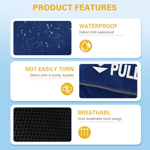 Automatic Inflatable Belt Pack Water Sports Jacket Waist Belt PFD for SUP Paddleboarding Fishing Boating Kayaking（fit 80-330 lbs） (Blue) - color: Blue
