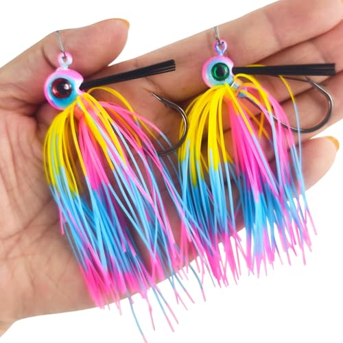 Football Jig, Bass Jigs Weedless Fishing Lures Jigs for Bass Fishing -Flipping Jigs for Pike, Heavy Cover and Monster Fish - size: 5cm/15.5g