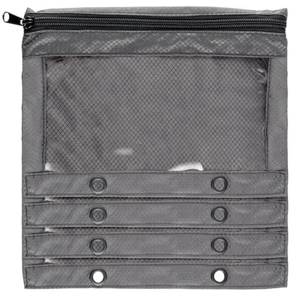 Reaction Tackle Deluxe Bait Binder, Water Resistant Soft Bait Storage System for Soft Plastics and Rigs with Zippered Sleeves, 4 Sleeves Single Pocket - size: 4 Sleeves Single Pocket