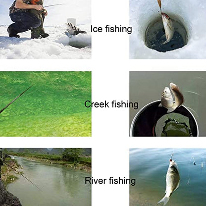 Jatzde Mini Portable Pocket Fish Rod Pen Aluminum Alloy Fishing Rod Pole Reel Combos… - color: Red