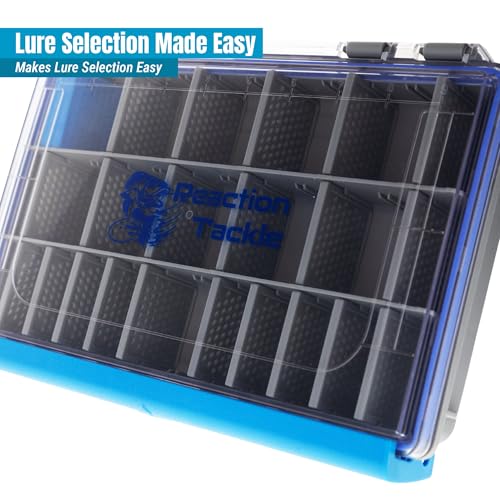 Reaction Tackle Ultra Elite Tackle Trays, Water Resistant Fishing Tackle Box Organizer with Removable Dividers, Sealed Rubber Gasket and One Hand Latch - 3700 (1-Pack) - size: 3700 (1-Pack)