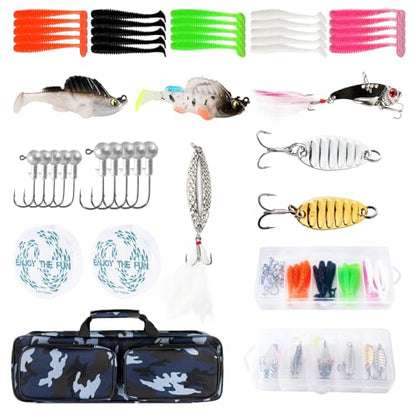 Carbon Fiber Telescopic Fishing Rod Reel Combo with Compact Carrier Bag | Portable Collapsible Spinning Pole Reel Kit Fishing Gear Set Travel Fishing Rod Kit Fishermen Gift for Freshwater Saltwater