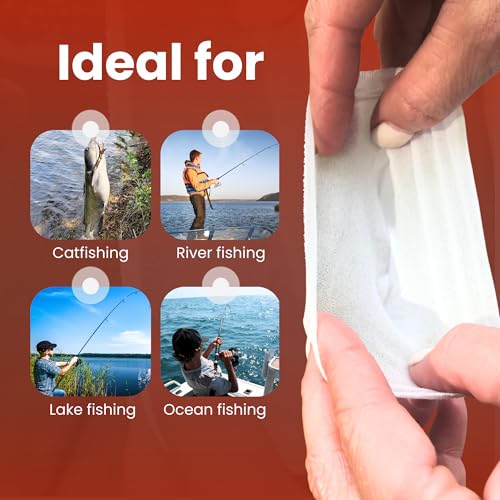 Granny's Panties Nylon Bait Holder for Fishing - Secures Bait on Hook, Prevents Loss to Small Fish & When Casting - For All Bodies of Water - Made in USA - 2-Pack