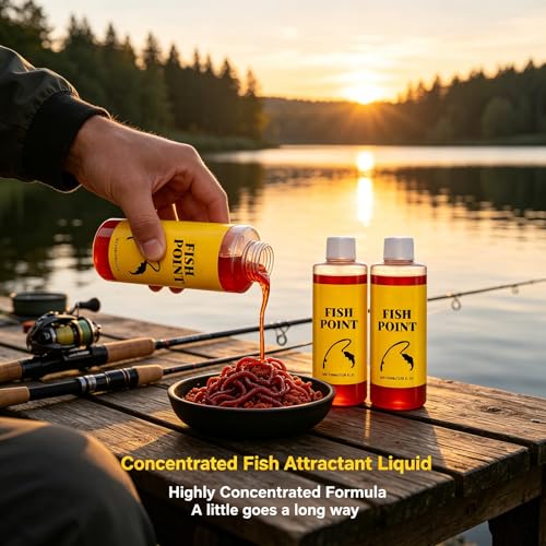 Concentrated Fish Attractant Liquid, 100ml Red Worm Liquid Spray - Powerful Bait Attractant Scent Bait Fish Attractant Liquid for Trout, Panfish and More, Enhances Scent & Improves Biteresponse - color: 2pcs
