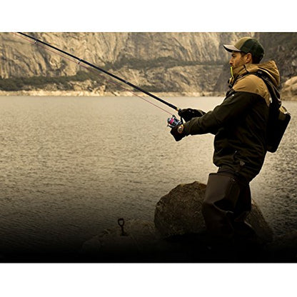Sougayilang Telescopic Fishing Rod – 24 Ton Carbon Fiber Ultralight, Portable Retractable Handle, CNC Reel Seat, Stainless Steel Guides for Bass, Trout, Salmon, Panfish - color: 2.7m/8.9ft