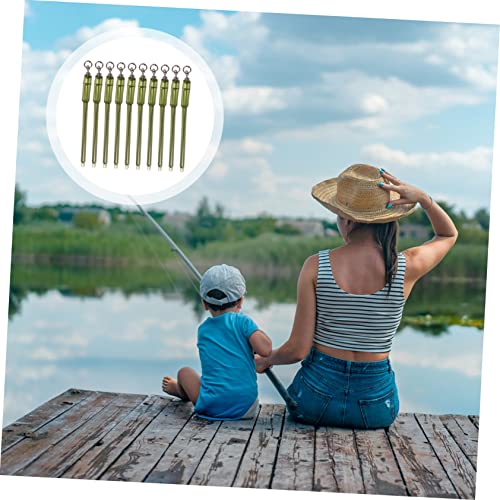 HANABASS 10pcs Carp Fishing Swivels Heavy-Duty Rolling Swivel Tackle for Freshwater Saltwater Fishing Connectors for Bass Walleye Tarpon Snapper