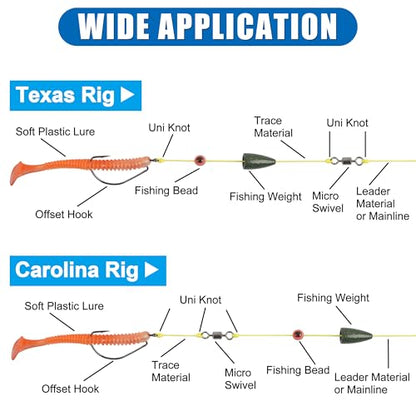Fishing Weights Sinkers,30/50 Pack Lead Bullet Sinker Worm Weight Bass Fishing Texas Rig Carolina Rigs Slip Sliding Weights Freshwater Saltwater - size: 3/8oz - 50pcs