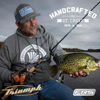 St. Croix Rods Triumph Spinning Rod, TSR, Durably Sensitive with Impressive Power, High Performing Spinning Rod - style: 6'0" Medium-light/Fast 1 Pc.