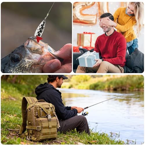 139PCS Tackle Box Backpack,Fishing Backpack with Accessories,Tackle Bag Fishing Tool Kit Fish Pliers Salt Water Fishing Tackle Set for Men Women Gifts (Brown) - color: Brown