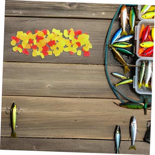 150pcs Silicone Fake Corn Fishing Baits Floating Soft Carp Lures with Realistic Appearance and Natural Appeal Underwater for Freshwater Fishing