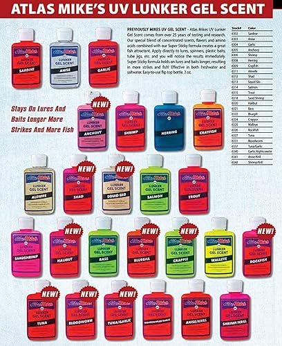 Mike's UV Lunker Fishing Bait Gel Scent - color: Yellow