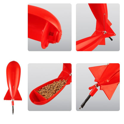 2pcs Fishing Feeder Large Small Spod Bomb Float Lure Bait Holder Pellet Feeders Position Gear Accessories ﻿
