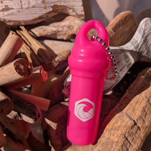 Seahive Floating Keychain (1 pack) with Waterproof Safety Container Boat Key Float - Pontoon, Fishing Accessories key holder - color: Pink