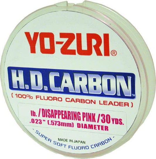 Yo-Zuri H.D. Fluorocarbon 30-Yard Leader Line - color: Pink, size: 80-pound Test
