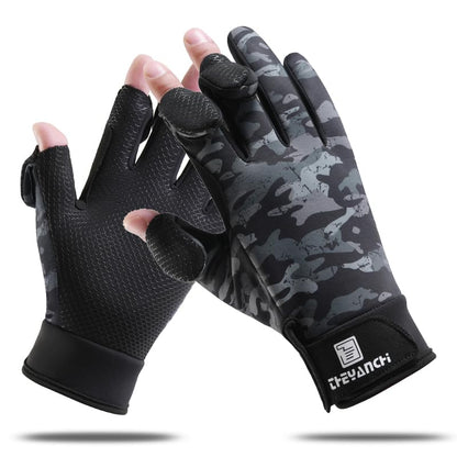 SUJAYU Fullfinger Fishing Gloves Men & Women, Ice Fishing Gear Hunting Gloves for Men Cold Weather, Kayak Glove Fishing Glove Cold Weather Hunting Gear Cold Weather Fishing Gear - color: Camo Grey, size: Medium
