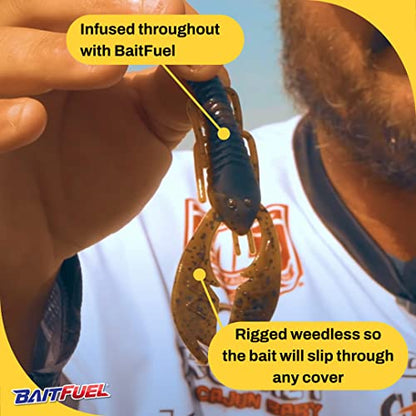 American Baitworks Paca Slim 4-Inch - color: Green Pumpkin, size: Small