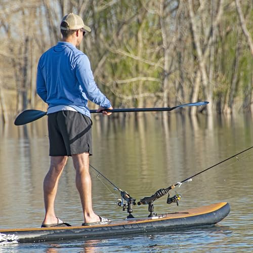 SUP Angler Lite Universal Paddle Board Mount with Paddle Board Fishing Rod Holders, Phone Holders, Cup Holders; Paddle Board Accessories - style: 1 Cup Holder / 1 Phone Holder