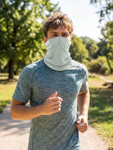 9 Pieces Men Balaclava Neck Gaiter Face Mask Summer Sun Protection Cooling Breathable Head Cover Scarf Bandana - color: Classic Color