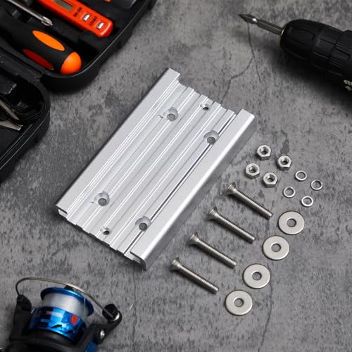 Frienda Aluminum Mounting Track System for Boat Accessories, Fishing Systems Mounting Tracks for Rod Holders, Anodized Aircraft Grade Aluminum