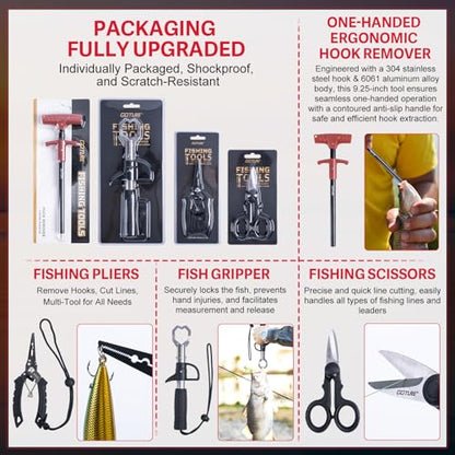 Goture Spinning Fishing Rod & Reel Combo with Carrier Bag,6.6-9FT,Spin Reels, Lures Kit, Pliers, Braided Line, Fish Gripper, Carbon Fiber Freshwater Fishing Rod Full Kit for Starter - size: 7FT: Spinning Rod, style: C - Superior 6 Pieces Lure Rod