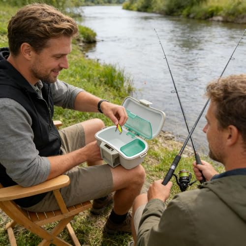 Worm Storage Box - Waist Bait Container, Insulated Earthworm Holder for Fishing Trips, Portable Shrimp Carrier with Secure Lid, Outdoor Gear, Compact Lure Organizer for Kayak and Camping