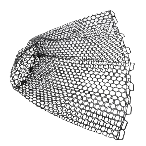 SUNGOOYUE Fishing Net Replacement 79cm 31.1in PVC Fishing Landing Mesh Landing Net Replacement with Deepened Soft Flexible Rubber Head for Angler Freshwater Saltwater