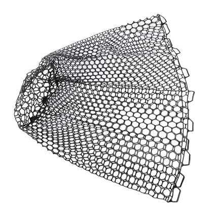 SUNGOOYUE Fishing Net Replacement 79cm 31.1in PVC Fishing Landing Mesh Landing Net Replacement with Deepened Soft Flexible Rubber Head for Angler Freshwater Saltwater