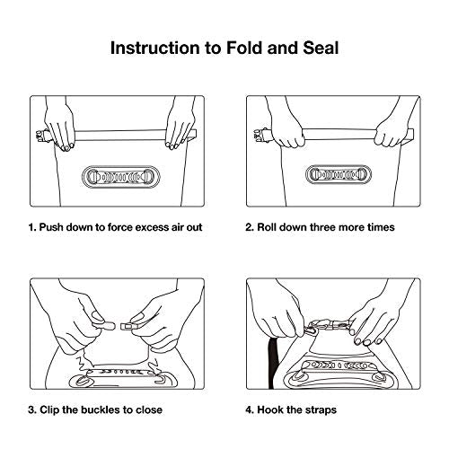 Piscifun Dry Bag, Waterproof Floating Backpack 10L/20L/30L/40L with Waterproof Phone Case for Boating, Kayaking, Fishing - color: Yellow, style: 20l