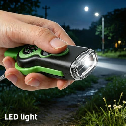 Emergency Survival Function Whistle, Outdoor Multifunctional Tool Safety Whistle with Lanyard, Ideal for Kayaking, Boating, Hiking, Camping, Climbing, Hunting, Fishing, Rescue Signaling - color: green1pcs