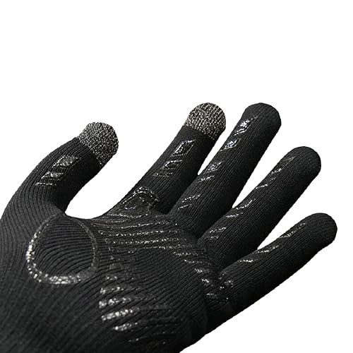 Waterproof Merino Wool Touchscreen Gloves,3-Layer Thermal Winter Gloves,Windproof for Skiing,Work - size: Medium