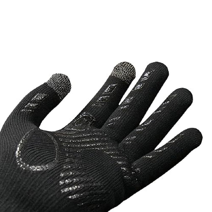 Waterproof Merino Wool Touchscreen Gloves,3-Layer Thermal Winter Gloves,Windproof for Skiing,Work - size: Medium