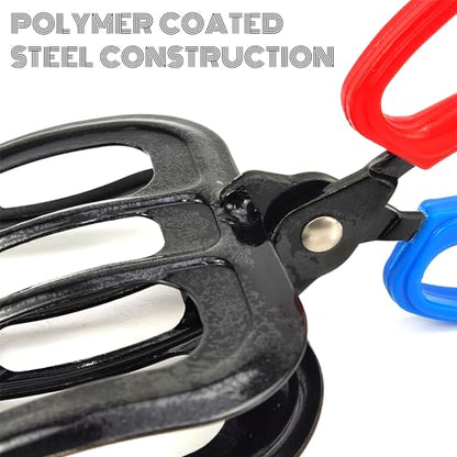 3 Claw Fish Gripper,Fish Claw Gripper, Metal Fish Control Clamp,Multifunctional Three Teeth Fishing Pliers Gripper,Fish Fishing Accessories, Black