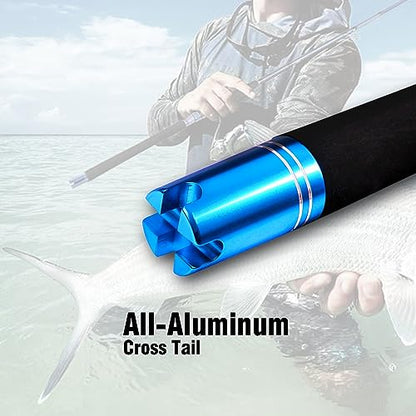 Fiblink 2-Piece Saltwater Spinning Fishing Rod Offshore Graphite Portable Fishing Rod (7 Feet) - style: 7' Heavy