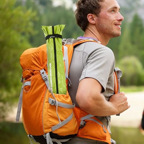 Chris.W Portable Trekking Pole Carrying Bag Storage Bag Pouch with Zipper for Walking Stick Hiking Poles Travel Case - color: Green