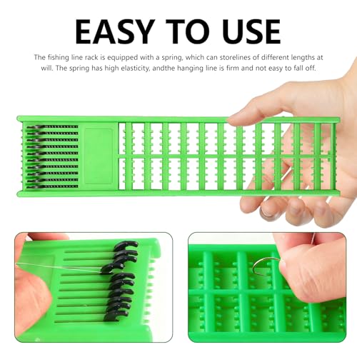 2PCS Fishing Hook Holder,Fishing Line Holder,Fishing Rod Hook Keeper,Plastic Double Side Spring Hooks,Storage Catch Holder for Storing Fish Line Winding Board