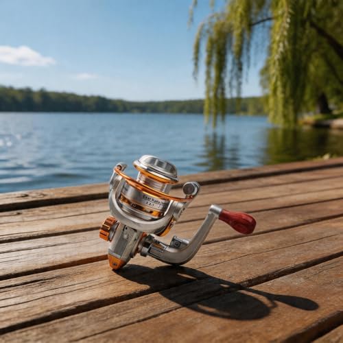 Ultra Light Casting Fishing Reel 500 Series with Metal Spool, 5.2:1 Gear Ratio and 6kg Drag for Ice Fishing, Ultralight Reel for Trout Bass
