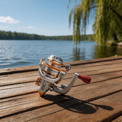 Ultra Light Casting Fishing Reel 500 Series with Metal Spool, 5.2:1 Gear Ratio and 6kg Drag for Ice Fishing, Ultralight Reel for Trout Bass