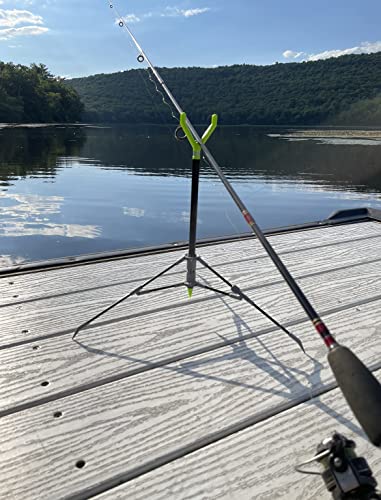 FISHIN' STIX All Terrain Combo - Includes 30" Rod Holder and All Terrain Stand Tripod - style: Orange