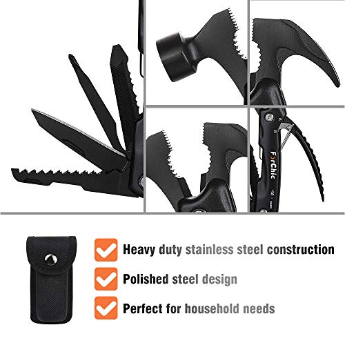 12 in 1 Hammer Multitool, Stocking Stuffers for Adults, Mens Gifts for Christmas, White Elephant Gifts for Adults, Fathers Day Gift for Dad, Men, Him, Grandpa, Husband, Boyfriend - style: Hammer Multitool_A