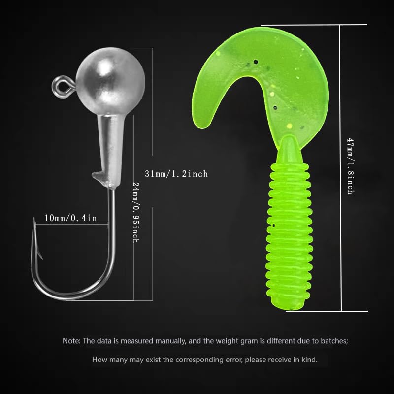 Fishing Lures Tackle Bait Kit Set - Comprehensive Fishing Lures Kit for Trout Bass Salmon - Includes Plastic Shrimp, Worm Bait, Spoon, and Crankbait Jigs