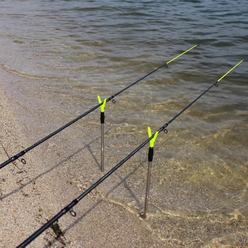 4-Pack Telescopic Fishing Rod Holders for Ground Fishing Rod Holders Stand Fishing Pole Rack for Bank