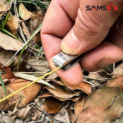 SAMSFX Fishing Nipper & Retractor Combo with Stainless Steel Blades and 24" Line Attachment for Any Angler