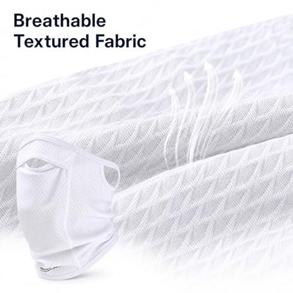 Sun Protection Face Mask with Neck Cover, Cooling Breathable Ear Loop Neck Gaiter for Fishing Cycling Running - color: White
