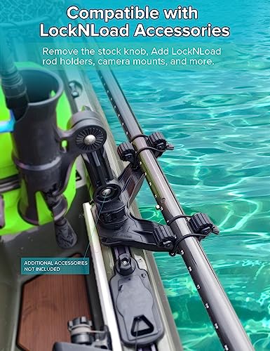 Kayak Paddle Holder, Kayak Accessories for Fishing, Dual Head Kayak Track Mount Accessories, Offset Paddle Holder for Kayaking, Kayak Rail Accessories - style: Offset Paddle Holder 2Pack
