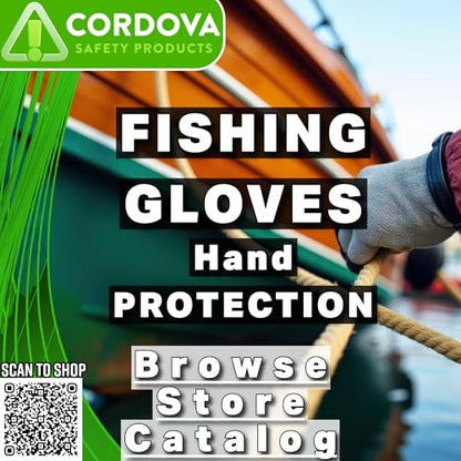 Cordova FP3988 Thermal Fishing Gloves, Two-Ply Thermal Lining, Fully Coated, Waterproof for Cold Weather, Salt & Fresh Water - style: 1-pack