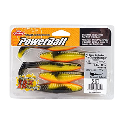 Berkley PowerBait The Champ Swimmer Fishing Soft Bait - color: Fool's Gold, size: 4.6"