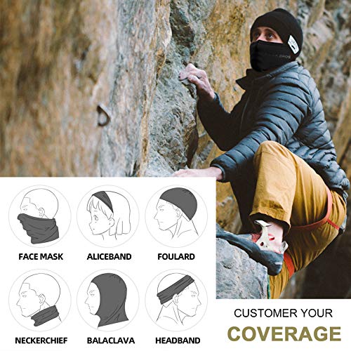 ROCKBROS Cooling Neck Gaiter Bandana Face Mask for Men Neck Gaiters Summer Half Face Scarf Cover Sun UV Protection - color: Dark Gray