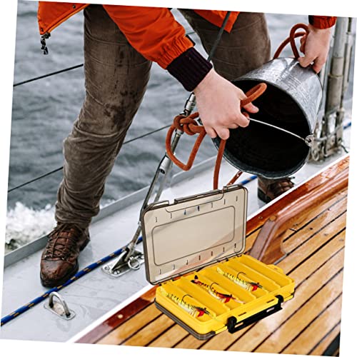 2pcs Fishing Lure Organizer Drain Design Multi-Compartment Bait Storage Box for Soft and Hard Lures for Freshwater Fishing Gear and Accessories