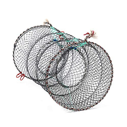 Zkenyao-net Fishing 1pc Fishing Collapsible Trap Cast Keep Net, Crab Crayfish Lobster Catcher Pot Trap Fish Net, (Color : Size 2) - color: Size 2