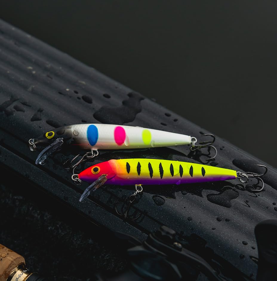 Rapala Husky Jerk Jerkbait – Suspending Hard Bait | Bass Walleye and Pike Fishing Lure, Twitch and Pause Action - color: Blue Ghost, size: Body Length: 4-3/4"